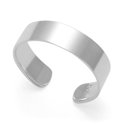 Sterling Silver plain Toe Ring - 4mm