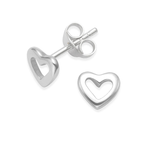 Heather Needham Silver, 5030 - Orecchini a perno, sagoma di cuore, 5 mm In confezione regalo Heather Needham Silver, 5030 - Orecchini a perno, sagoma di cuore, 5 mm In confezione regalo