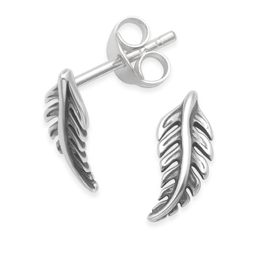 Sterling Silver Leaf Earrings