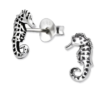 Sterling Silver Seahorse Earrings