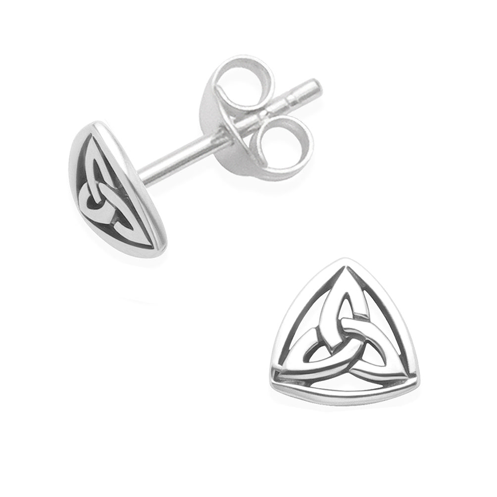 Sterling Silver Tiny Celtic Knot Stud Earrings