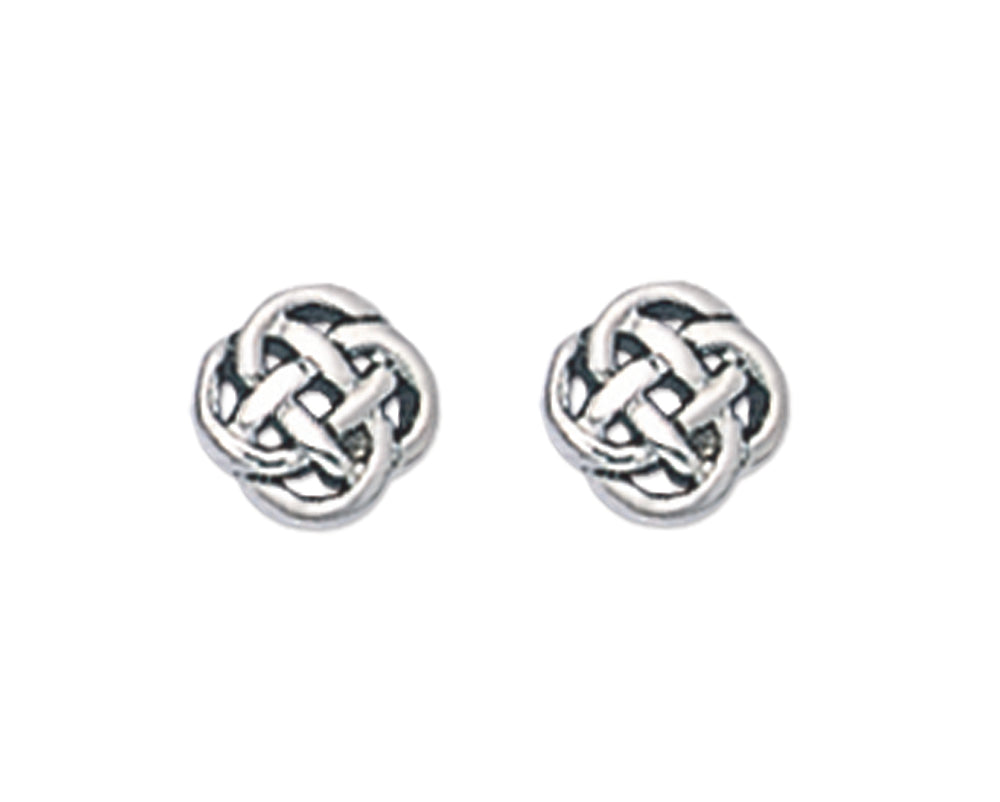 SET 3 PAIRS Heather Needham Sterling Silver Celtic Earrings - 3 pairs Celtic studs - sizes 5mm, 6mm & 8mm. MUCH SMALLER THAN SHOWN. Gift Boxed CELTIC2