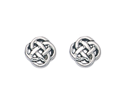 SET 3 PAIRS Heather Needham Sterling Silver Celtic Earrings - 3 pairs Celtic studs - sizes 5mm, 6mm & 8mm. MUCH SMALLER THAN SHOWN. Gift Boxed CELTIC2
