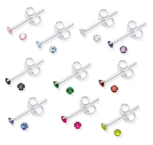 Elevate Your Style with Heather Needham Silver's 925 Sterling Silver Cubic Zirconia Stud Earrings Jewellery Set