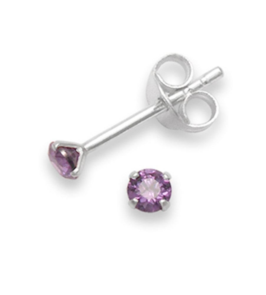 925 Sterling Silver Cubic Zirconia stud Earrings