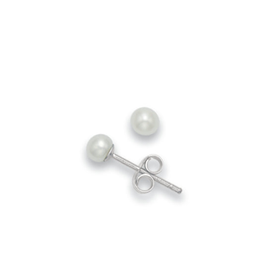 Freshwater Pearl Silver Stud Earrings