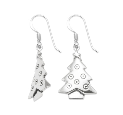 925 Sterling Silver Christmas Tree Earrings