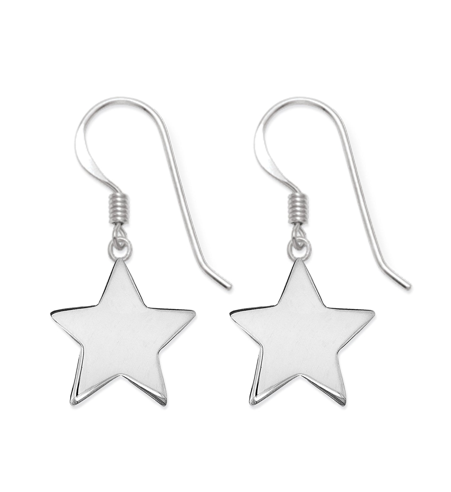 Sterling Silver Star Earrings