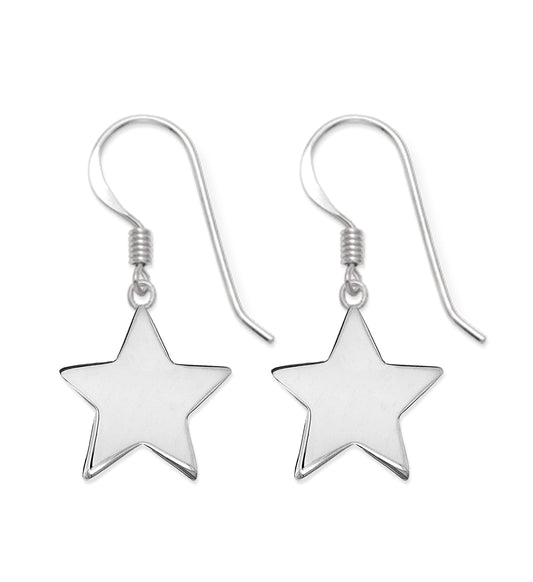 Sterling Silver Star Earrings