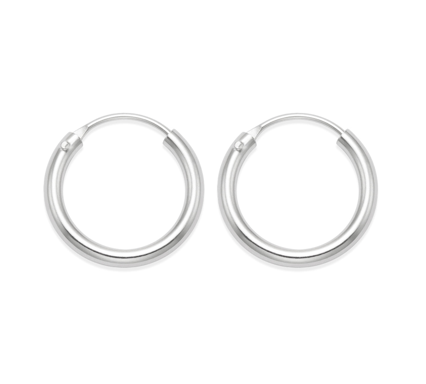 Sterling Silver thick Hoop Earrings