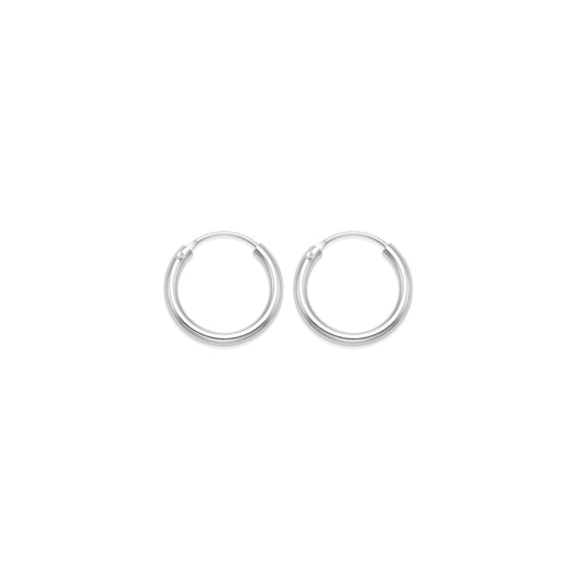 Elevate Your Style with Heather Needham Silver's 925 Sterling Silver 12mm Hinged Hoop Earrings Jewellery