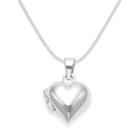 Heather Needham Silver's 925 Sterling Silver Children's Heart Locket Necklace Jewellery
