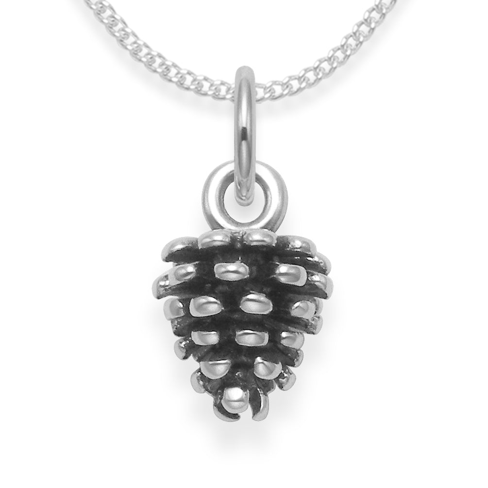 Sterling Silver Pine Cone Necklace