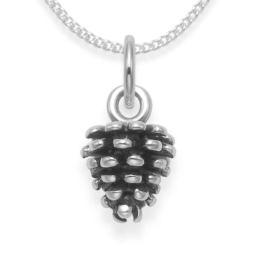 Sterling Silver Pine Cone Necklace