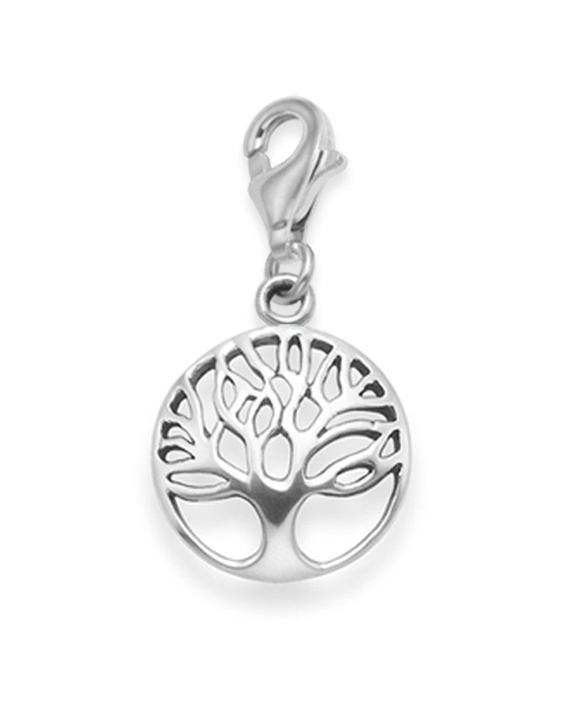Sterling Silver Life Tree Yggdrasil Pendant on Silver chain - SIZE: 25mm. Life Tree necklace. Please choose chain length below 8097
