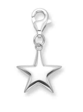 Sterling Silver Star Necklace on 18" Silver chain - SIZE: 14mm Gift Boxed 8104/18