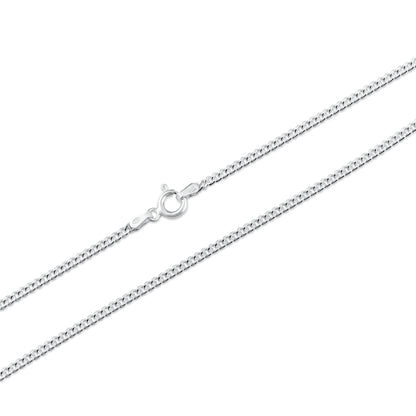 Elevate Your Style with Heather Needham Silver's Premium 925 Sterling Silver Diamond Cut Curb Chain Necklace Jewellery