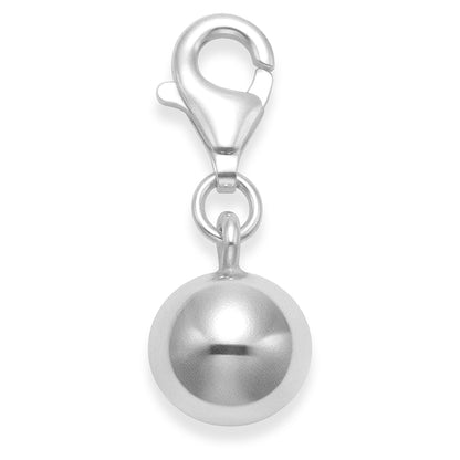 Sterling Silver Jingle bell ball clip-on charm