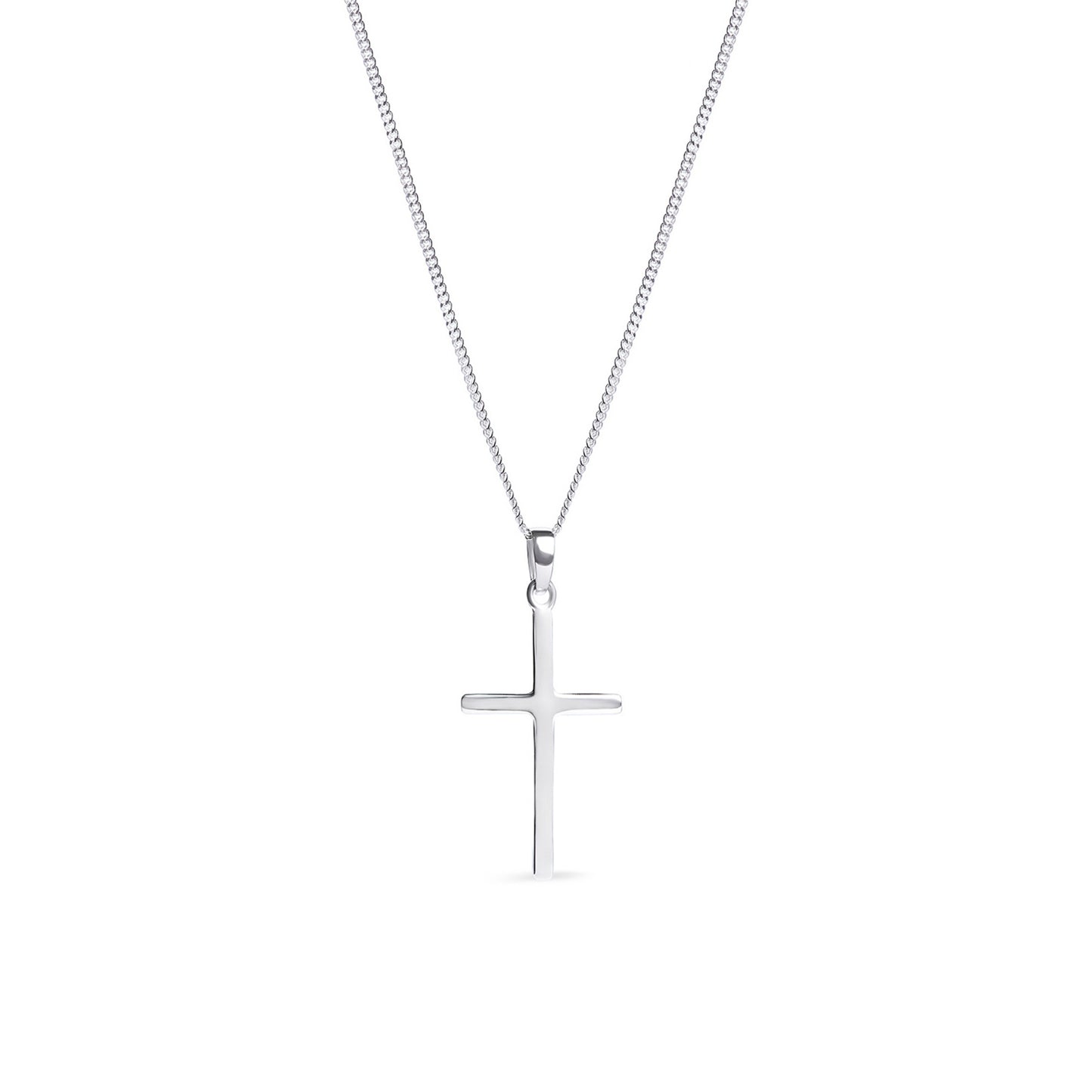 Heather Needham Silver's 925 Sterling Silver Cross Necklace and Chain Jewellery