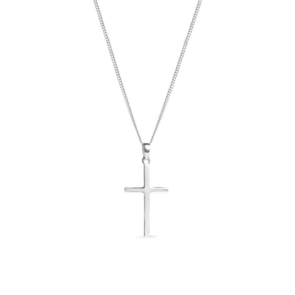 Heather Needham Silver's 925 Sterling Silver Cross Necklace and Chain Jewellery