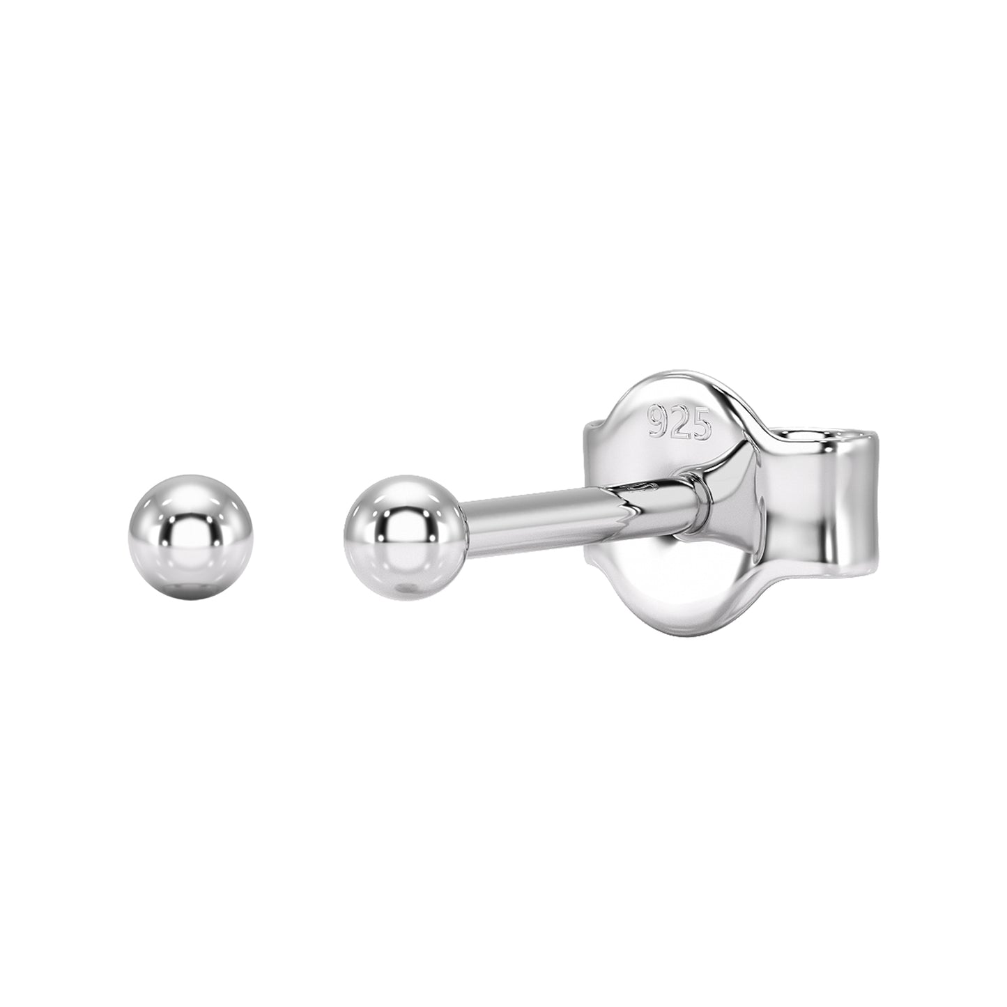 Elevate Your Style with Heather Needham Silver's Sterling Silver 2mm Ball Stud Earrings Jewellery