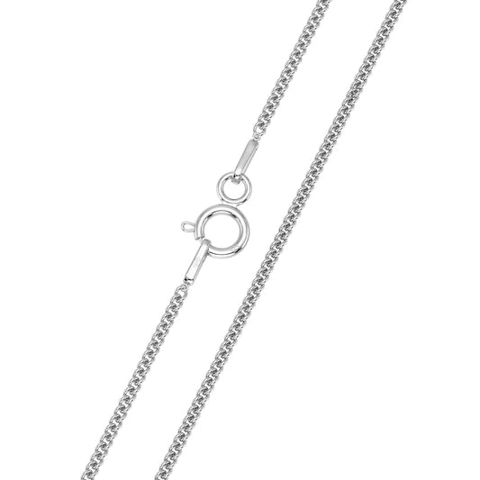 925 Sterling Silver 24" Curb Chain Necklace