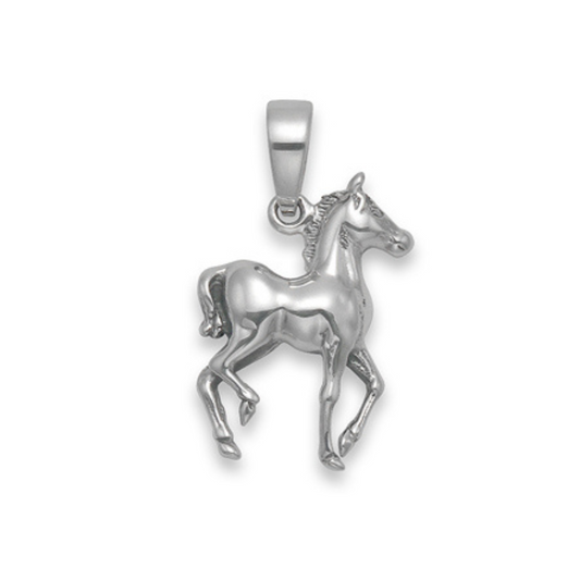 925 Sterling Silver Children's Horse Necklace