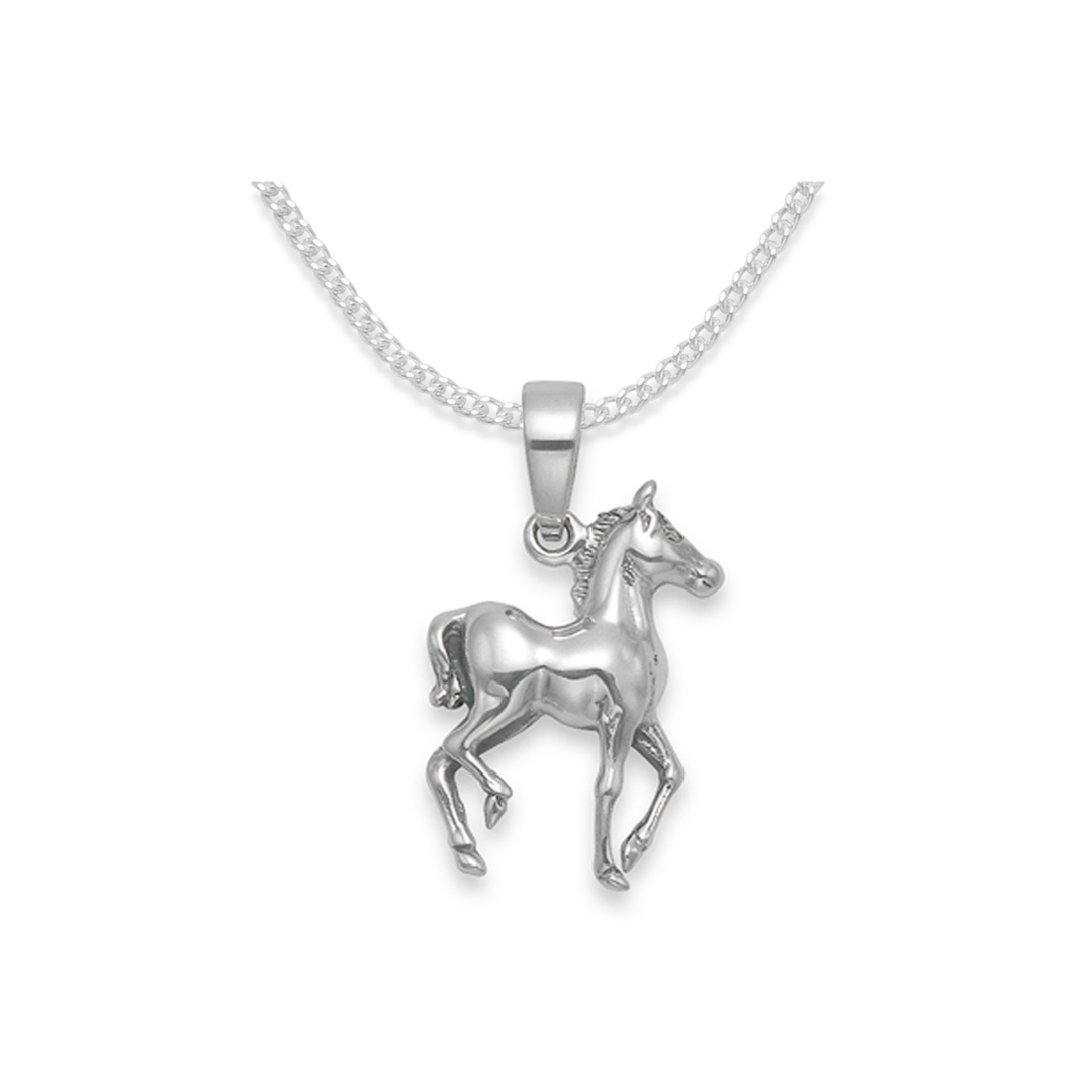 Sterling Silver Horse Necklace | Heather Needham Silver