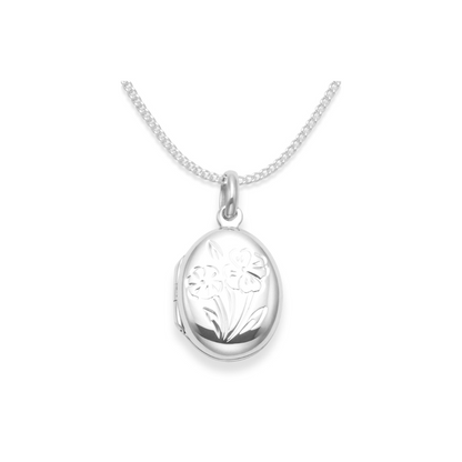 Elegant 925 Sterling Silver Children's Heart Locket Necklace | Heather Needham Silver