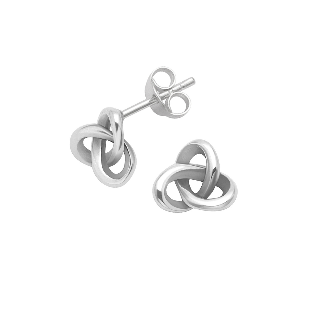 Celtic Knot Stud Earrings for Women | Heather Needham Silver Jewellery