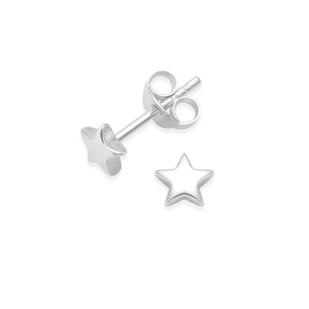 Elevate Your Style with Heather Needham Silver's Solid 925 Sterling Silver Star Stud Earrings Jewellery