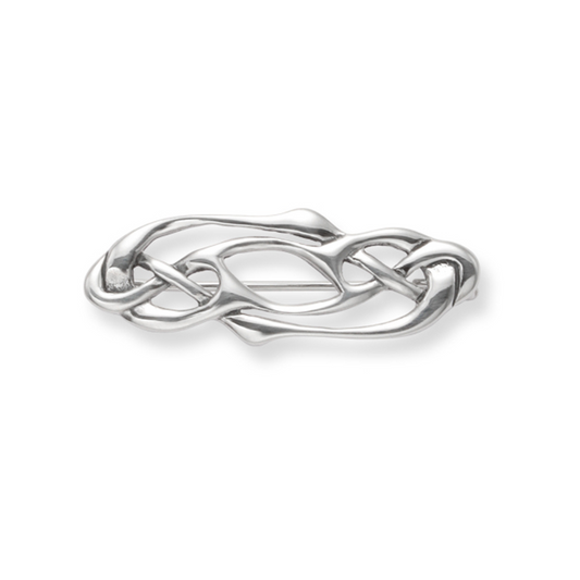 Heather Needham Silver 6401 - Orecchini con motivo celtico, in acciaio Heather Needham Silver 6401 - Orecchini con motivo celtico, in acciaio