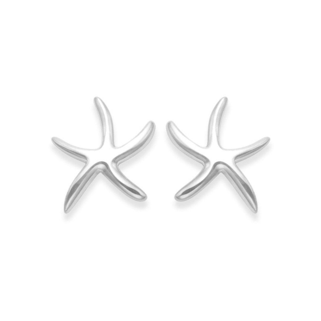 Sterling Silver Starfish Earrings