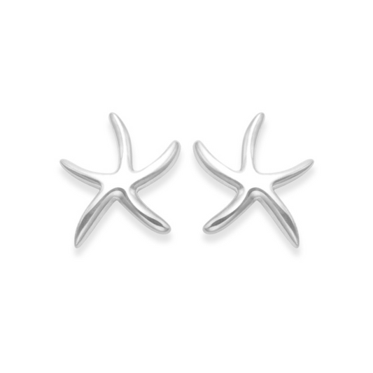 Sterling Silver Starfish Earrings