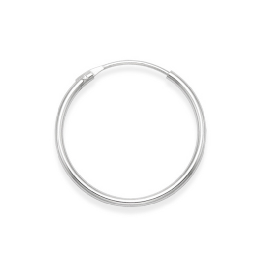 Men's Sterling Silver Single Hoop Earring